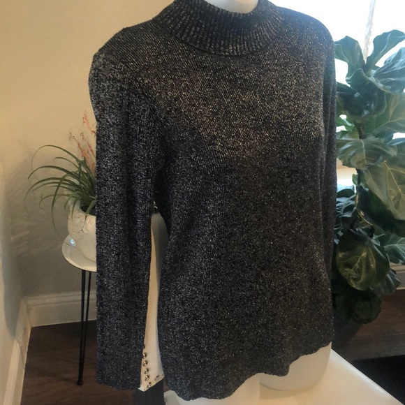 Vintage black and silver sparkle sweater - Picture 1 of 7